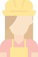 Female Worker Vector Icon Design