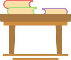 Book Table Vector Icon Design