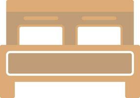 Double Bed Vector Icon Design