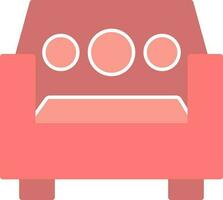 Single Seat Sofa Vector Icon Design