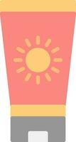 Sun block Vector Icon Design