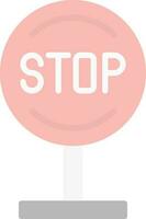 Stop Vector Icon Design