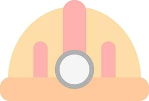 Torch helmet Vector Icon Design