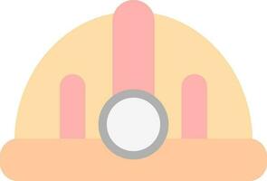 Torch helmet Vector Icon Design