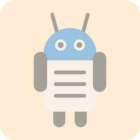 Android Character Vector Icon Design