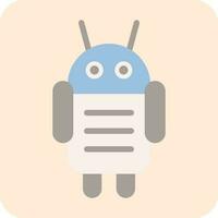 Android Character Vector Icon Design