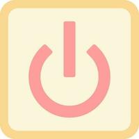 Power Button Off Vector Icon Design