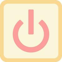 Power Button Off Vector Icon Design