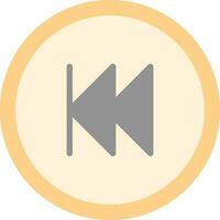 Rewind Button Vector Icon Design