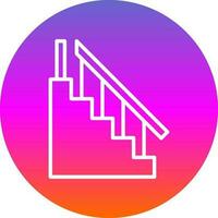 Stair Vector Icon Design