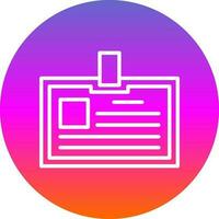 Identification card Vector Icon Design