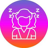 Sleeping Vector Icon Design