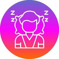 diseño de icono de vector de dormir