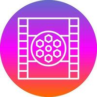 Film reel Vector Icon Design