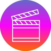 Clapperboard Vector Icon Design