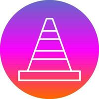 Traffic cone Vector Icon Design