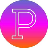 Letter P Vector Icon Design