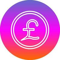 Pound Vector Icon Design