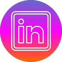 Linkedin Vector Icon Design