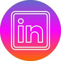 Linkedin Vector Icon Design