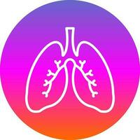 diseño de icono de vector de pulmones