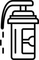 Pepper spray Vector Icon Design