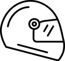 diseño de icono de vector de casco