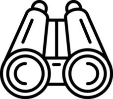 Binoculars Vector Icon Design