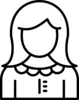 Girl Vector Icon Design