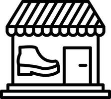 diseño de icono de vector de tienda de zapatos