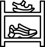 Shoe rack Vector Icon Design