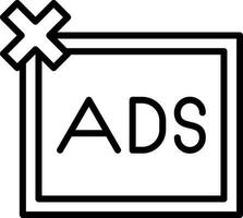 Remove ads Vector Icon Design