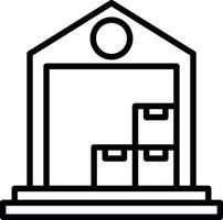 Warehouse Vector Icon Design