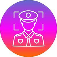 Face recognition Vector Icon Design