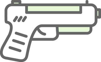 Pistol Vector Icon Design