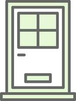 Front Door Vector Icon Design
