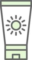 Sun block Vector Icon Design