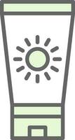 Sun block Vector Icon Design