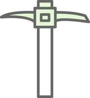 Pickaxe Vector Icon Design