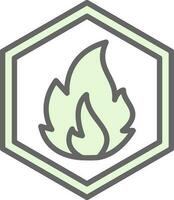 Inflamable Vector Icon Design