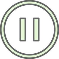 Pause Vector Icon Design