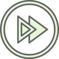Fast Forward Vector Icon Design