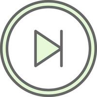 Skip Vector Icon Design