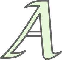 Letter A Vector Icon Design