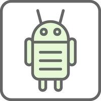 Android Character Vector Icon Design