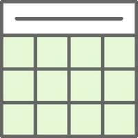 Table Grid Vector Icon Design