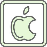 Apple Logo Vector Icon Design