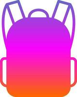 Backpack Vector Icon Design