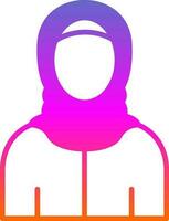 árabe mujer vector icono diseño