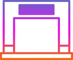 Fireplace Vector Icon Design